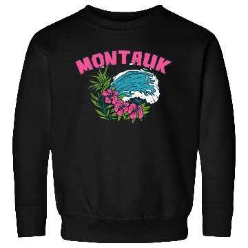 Discover Montauk New York Summer Nyc Tropical Montaukett Sweatshirts