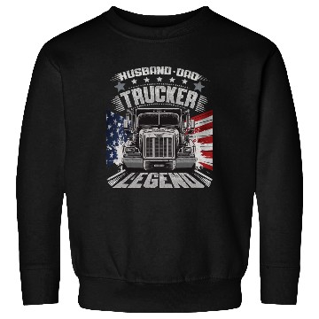 Discover Husband Dad Trucker Legend Sweatshirts