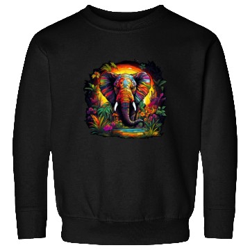 Discover Elephant in the djungle Sweatshirts