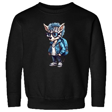 Discover Cute Zebra Cartoon Sweatshirts