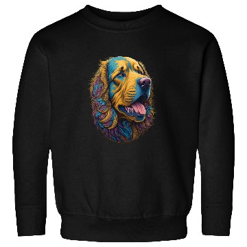 Discover Colorful Dog Golden Retriever Sweatshirts