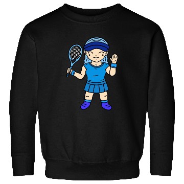Discover Cute Girl Tennis Player Sweatshirts