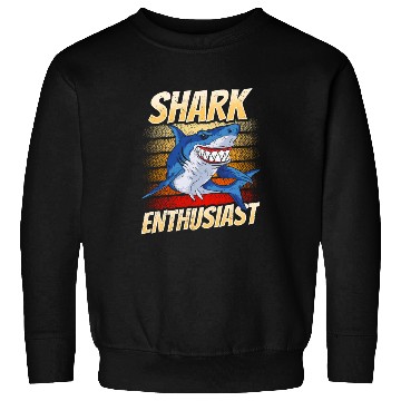 Discover Shark Enthusiast Lover Animal Sharks Teeth Sweatshirts