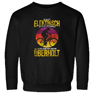 Discover Yes It Is Electric E Biker Retro Cyclist Gift Sweatshirts