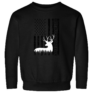 Discover Best Buckin Dad Ever Vintage Deer Hunting America Sweatshirts