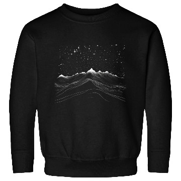 Discover Night Starts and Mountain 3 Sweatshirts