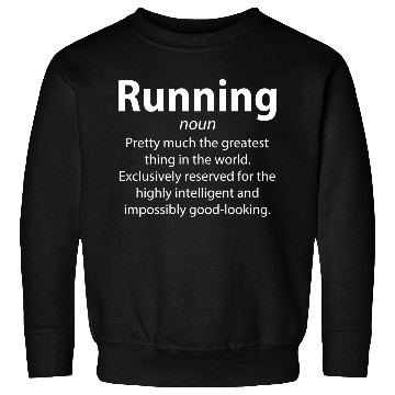 Discover Running Funny Definition Runner Sweatshirts