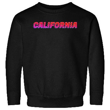 Discover California Neon Text Sign Typography Outline Sweatshirts