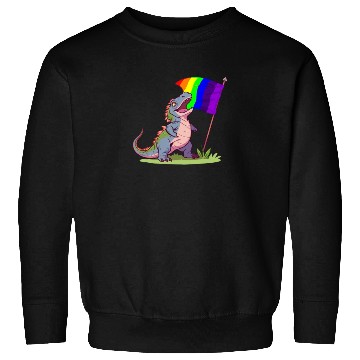 Discover Funny Dinosaur LGBT Community Pride Lesbian Gay Sweatshirts