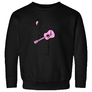 Discover Flamingo With Guitar Sweatshirts