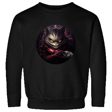 Discover Cheshire Cat Playing Cards Sweatshirts