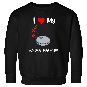Discover Robot Vacuum Lover Funny Robot House Cleaner Doing Sweatshirts