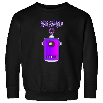 Discover Domo Robot 2 Purple 70s Sweatshirts