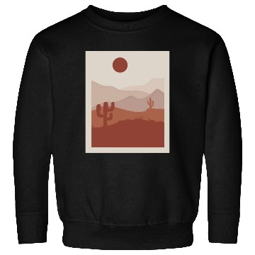 Discover desert sand and sun orange and gray Sweatshirts