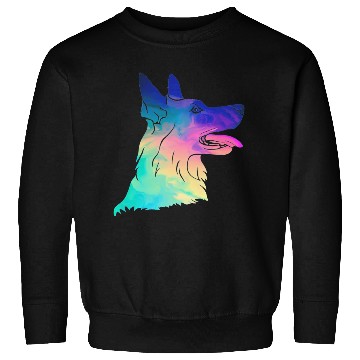 Discover Psychedelic German Shepherd Sweatshirts