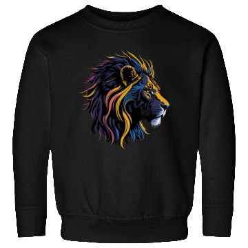 Discover Lion Head, colorful Lion Sweatshirts