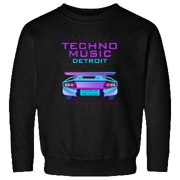 Discover Techno Music Detroit Sweatshirts
