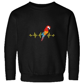 Discover Macaw Heart Beat Parrot lover Macaws Parrots Sweatshirts