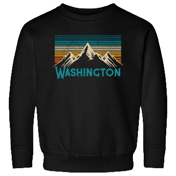 Discover Washington Mountains Nature Hiking Sweatshirts