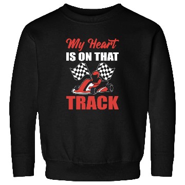 Discover My Heart Is On That Track Driver Sweatshirts