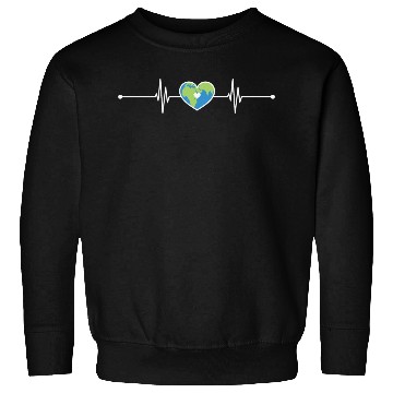 Discover Heart Beat Earth Sweatshirts