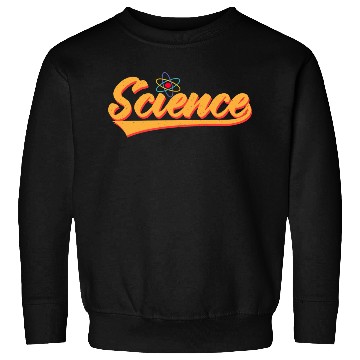 Discover Science Script Typography White Sweatshirts