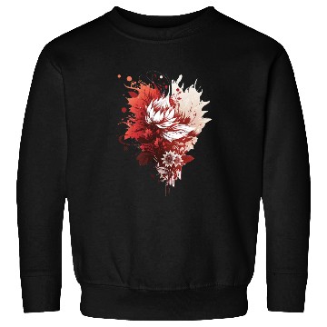 Discover Love flowers: Red "Heart-shaped" Flowers Sweatshirts