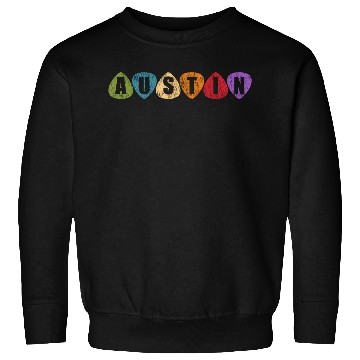 Discover Austin Texas Music Guitar Pic Tx Sweatshirts
