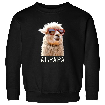 Discover Alpaca Papa Alpapa Lama Dad Alpaca Fathers Day Sweatshirts