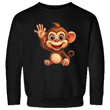 Discover Cute Monkey for Kids for a Kid Sweatshirts