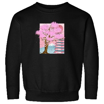 Discover Japan aesthetics sakura tree gift cherry blossom Sweatshirts