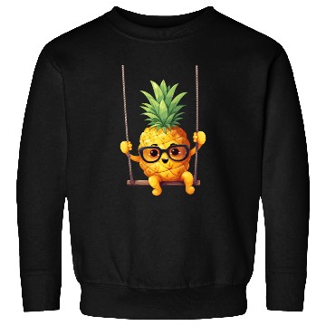 Discover Pig with Sunflower Wreath, Charming Farm Animal Sweatshirts