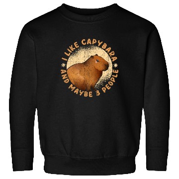 Discover I Like Capybaras And Maybe 3 People Funny Capybara Sweatshirts