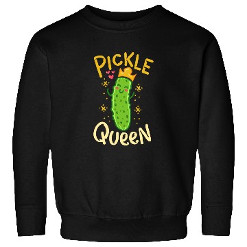 Discover Pickle Queen Vegan Funny Cucumber Vegetable Sweatshirts