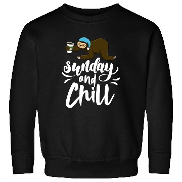Discover Sunday and Chill Sloth Sweatshirts