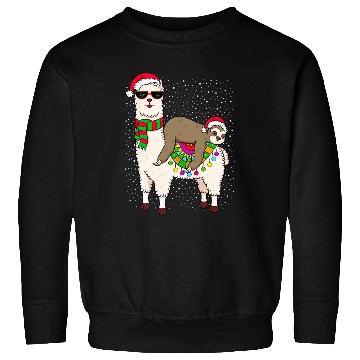 Discover Sloth Riding Llama Sloth Sweatshirts