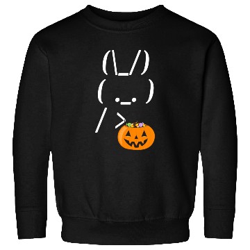 Discover Halloween Bunny Rabbit Meme With Trick Or Treat Sweatshirts