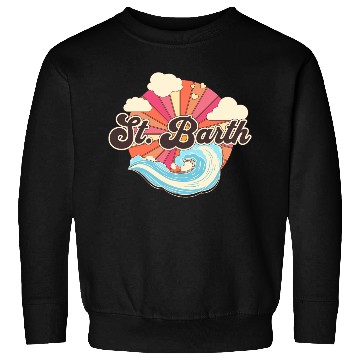 Discover Saint Barthelemy Retro 80s Beach Sweatshirts