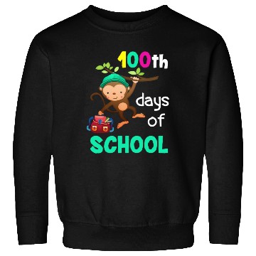 Discover 100 Days Of School Monkey Sweatshirts