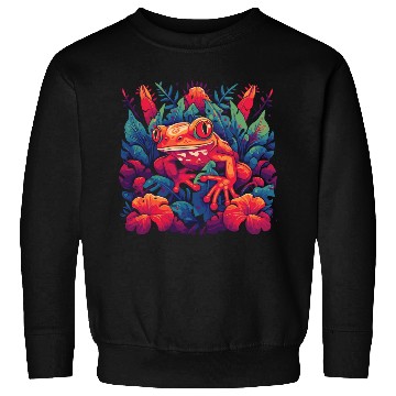 Discover Wild Poison Frog Goth Goblincore Fairycore Gothic Sweatshirts