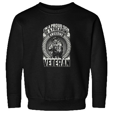 Discover Proud Son Freaking Awesome Veteran Sweatshirts