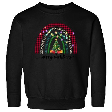 Discover Merry Christmas Lights Rainbow Sweatshirts