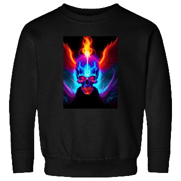 Discover Psyschedelic Skull Blazer Sweatshirts