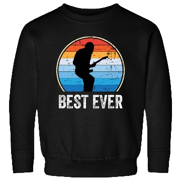 Discover Best Dad Ever Music Guitar Sweatshirts