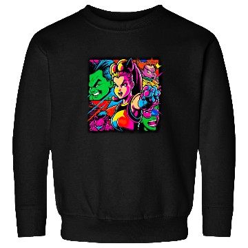 Discover 80s Pop Gaming 80s Popstyle Cartoon For all, who Sweatshirts