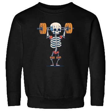 Discover Weightlifting Gym Skeleton Sweatshirts