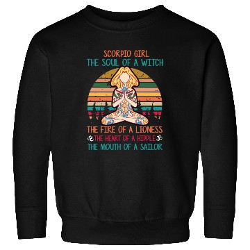 Discover Yoga Lover Gift Scorpio Girl Classic Sweatshirts