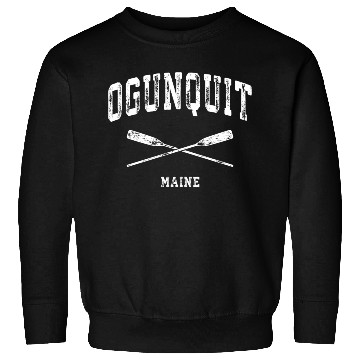 Discover Ogunquit Maine Nautical Crossed Oars Sweatshirts