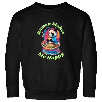 Discover Ramen Makes Me Happy Sweatshirts