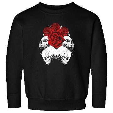 Discover Gothic Sweatshirts, Skull Red Roses Goth Vintage Grunge